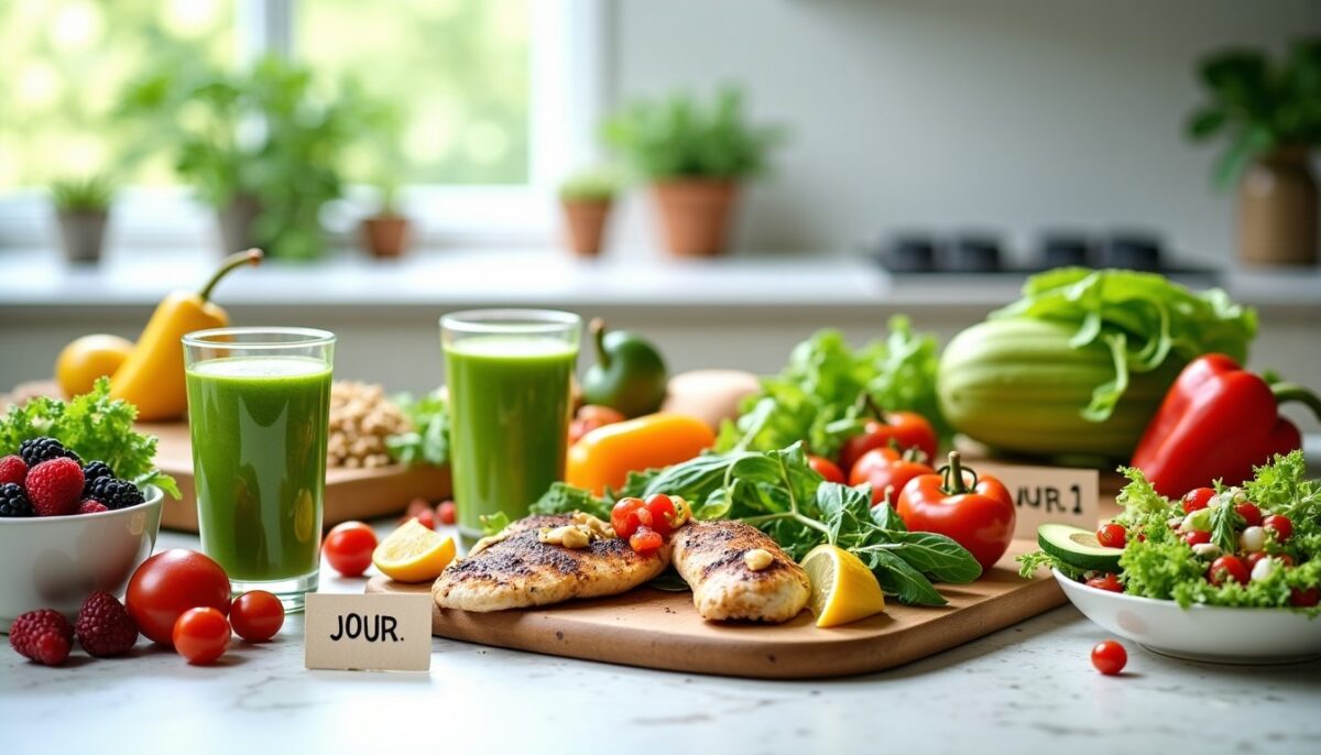 Programme complet de 4 jours pour un ventre plat : menu détaillé jour par jour